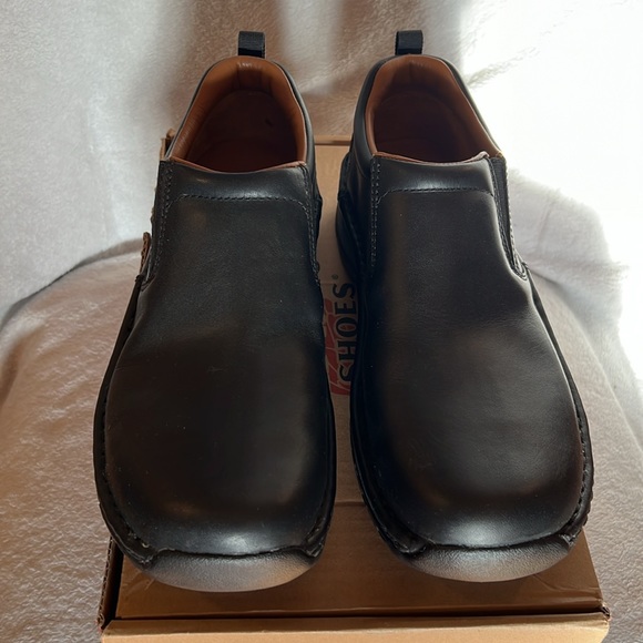 NEW MENS “Red Wing Shoes” Black Leather Slip On Loafer Shoes Size 9D Width - Picture 2 of 7